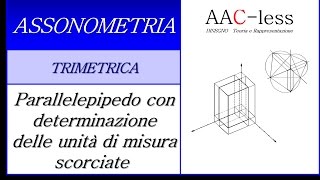 Assonometria Trimetrica  Scala grafica di riduzione Video 43 [upl. by Ennaid775]