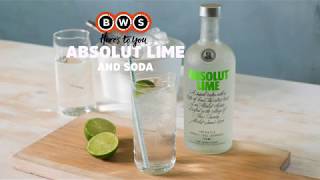 BWS Absolut Lime amp Soda [upl. by Macur275]