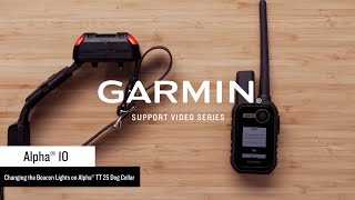 Garmin Support  Alpha® 10  Controlling Beacon Lights [upl. by Nosle]