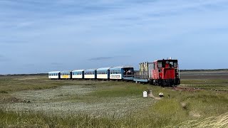 Fahrt mit der Inselbahn von Wangerooge [upl. by Asecnarf]