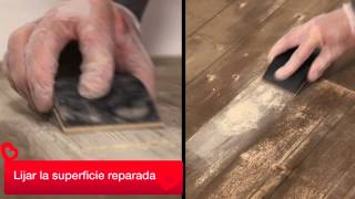 Reparar fisura parquet [upl. by Eyeleen]