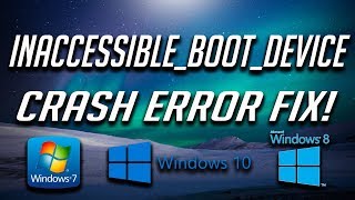 How to Fix INACCESSIBLEBOOTDEVICE in Windows 1087  2021 Solution [upl. by Airamzul]