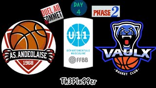 4 AS Andeolaise vs Vaulx Basket Club Phase 2 [upl. by Lalita]