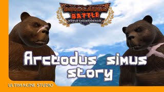 DinosaursBattle  Arctodus simus story dinosaur jurassicworld dinosaursbattle dinosaurs [upl. by Ecikram]