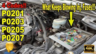 Chevy Suburban Tahoe Avalanche Silverado Express GMC Yukon Injector Circuit Open No Power FIX [upl. by Gaw]