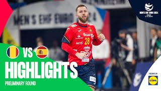 Spain back to winning ways  Romania vs Spain  Highlights  Mens EHF EURO 2024 [upl. by Hoem187]