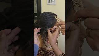 मुंडावळ्या अश्या प्रकारे बांधल्यास hairstyle दबत नाही आणि छान दिसते tips makeup educational [upl. by Malarkey]