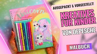 🦄🎨 Ylvi  Create Your Unicorn von Depesche Magisches Malbuch für kleine EinhornFans 🎨🦄 [upl. by Chalmers]