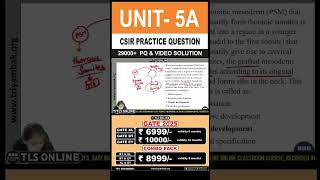 CSIR Practice Question  Unit 5 Developmental Biology  Topic A Basic concepts of development [upl. by Eberhart]