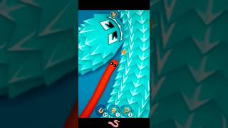 Big worms to destroy me ।slither io biggest snake। wormszone games wormszonebiggestsnake shorts [upl. by Jennette]