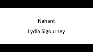 Nahant  Lydia Sigourney [upl. by Hayikat965]