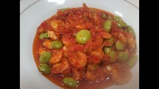 Cara Memasak Udang Sambal Pete [upl. by Buke292]