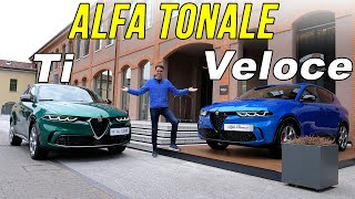 Alfa Tonale Veloce vs Ti driving REVIEW Will the allnew compact SUV be the Alfa Romeo bestseller [upl. by Lein]