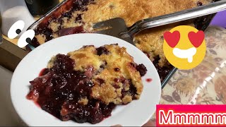 Blackberry cobbler easy recipe [upl. by Elo]