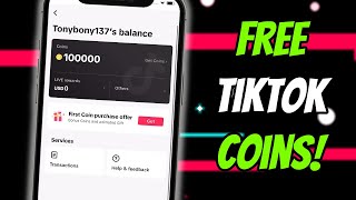 How to Get Free TikTok Coins 🔥 TikTok Free Coins in 2024 ✅ iOS Android [upl. by Anircam]