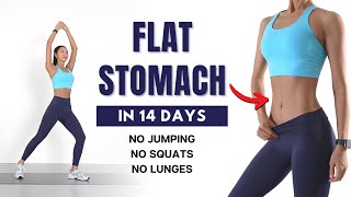 FLAT STOMACH in 14 Days  Belly Fat Burn🔥15 min Standing Workout  No Jumping No Squats No Lunges [upl. by Jeremy]