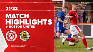 HIGHLIGHTS Brackley Town 0 1 Boston United [upl. by Radmen]