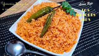 Receta de ARROZ ROJO No se pega no se bate‼️ Medidas exactas y los mejores tips [upl. by Bocaj]