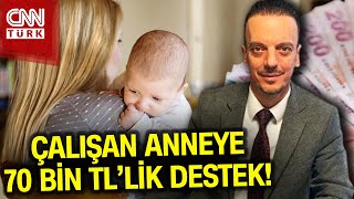 Devletten Çalışan Anneye 70 Bin TL Destek Haber [upl. by Eiroj330]