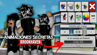 NUEVAS ANIMACIONES SECRETAS EN BROOKHAVEN ID CODES 😱  ROBLOX [upl. by Erdua]