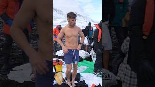 Going for a POLAR PLUNGE in ANTARCTICA [upl. by Gerstner]