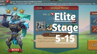 Lords mobile Elite stage 515 with three starsUndead honor Elite stage 515 [upl. by Ahsietal]