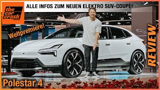 Polestar 4 im Test 2023 Alle Infos zum schönsten ElektroSUV Coupé ever Review  Innenraum  POV [upl. by Nosreffej]