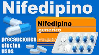 NIFEDIPINO para que sirve angina hipertension [upl. by Magena]