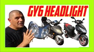 How to replace headlight to Chinese Scooter [upl. by Ahsieyk]