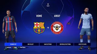 FIFA 23  Brentford VS Barcelona  Champions League Final [upl. by Nyltiac]