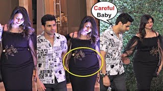 Vivek Dahiya Protective Of Pregnant Divyanka Tripathi At Ekta Kapoor Party [upl. by Ralf]