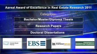 Aareal Award of Excellence in Real Estate Research 2011 [upl. by Lomasi]