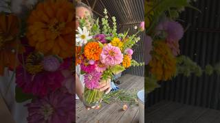 Arranging a bouquet for a customer who requested a bright and colorful bouquet flowerfarm flowers [upl. by Jacey]