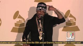 TheDream responds to JayZ diss backstage at 55th Grammy Awards [upl. by Esil]