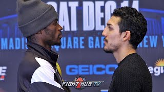 RICHARD COMMEY VS TEOFIMO LOPEZ  FULL FACE TO FACE AT FINAL PRESS CONFERENCE [upl. by Tarrel]