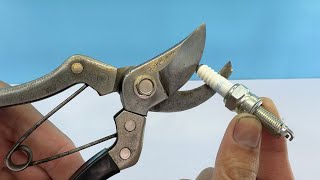 Easy Way To Sharpen Pruning Shears Like A Razor Sharp [upl. by Wehner353]