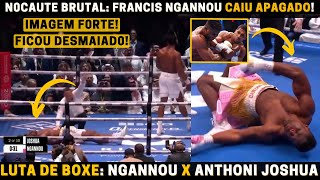 LUTA DE BOXE NGANNOU X JOSHUA EXCAMPEÃO DO UFC FOI BRUTALMENTE N0CAUTEADO E CAIU APAGADO [upl. by Bartosch219]