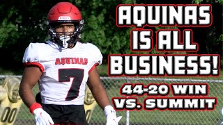 St Thomas Aquinas 44 Summit 20  Week 3 Highlights  Trojans Improve to 40 [upl. by Lazare237]