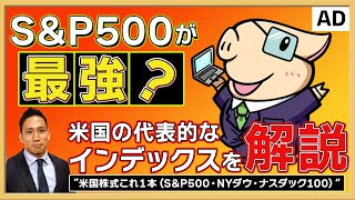 SampP500が最強？米国の代表的なインデックスを解説 ”米国株式これ一本（SampP500・NYダウ・ナスダック100）” [upl. by Bogie]