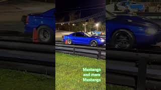 Mustangs Mustangs and more Mustangs😎 v8 racing ford mustang dragrace [upl. by Eicyaj]