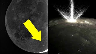 Watch Stunning Footage Captures Meteorite Impact on the Moon [upl. by Creight]