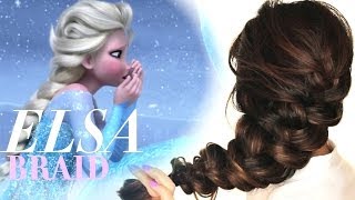 ★FROZEN ELSAS messy BRAID HAIR TUTORIAL  CUTE HAIRSTYLES [upl. by Netaf980]