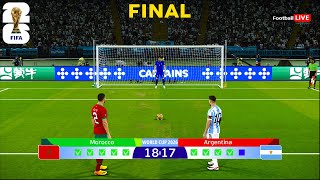 Morocco 🆚 Argentina  Final FIFA World Cup 2026  Penalty Shootout  Messi 🆚 Hakimi  PES Gameplay [upl. by Aikat]