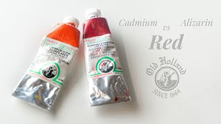 Alizarin Crimson vs Cadmium Red Scarlet [upl. by Lohcin296]