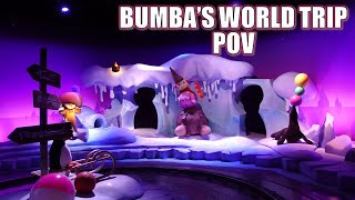 Bumbas World Trip POV 60FPS Plopsaland de Panne Dark Ride  NonCopyright [upl. by Yendroc]