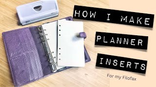 How I make planner inserts for my Filofax [upl. by Ailama948]