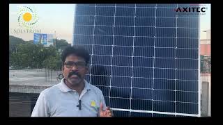 German Solar Brand Axitec 550 Wp solar panel in Chennai [upl. by Elephus754]