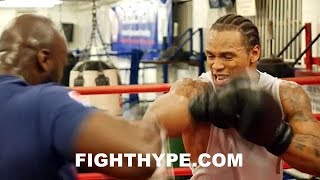 ANTHONY YARDE BLOWING UP MITTS WITH SERIOUS POWER INTENSE TRAINING [upl. by Drauode]