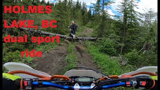 Holmes Lake BC Dual Sport ride on 500s [upl. by Philipson]