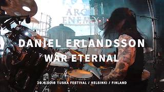 Arch Enemy Daniel Erlandsson Drumcam War Eternal  Tuska Festival 2018 [upl. by Aikemehs]